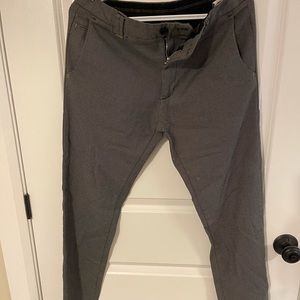 Black and white checkered dress pants